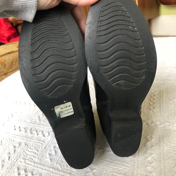 Clarks Maypearl Fawn Fashion Leather Ankle Boot Women’s Size 7 Western Moto Boho - Picture 7 of 15